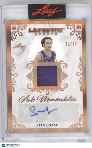 2024 Leaf Ultimate Sports Auto Memorabilia Steve Nash #AM-SN1 Copper 22/25