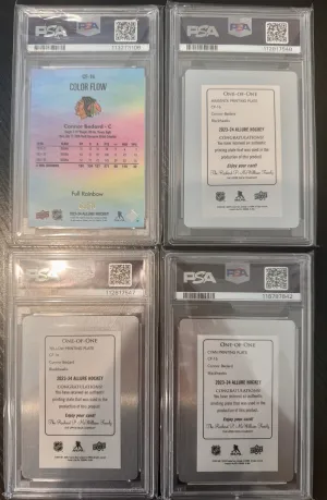 Connor Bedard 23-24 Allure Full Rainbow And Printing Plate Set back