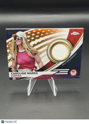 Caroline Marks 2024 Topps Chrome U.S. Olympic #USA-CM Orange 05/25 - Team USA Surfing