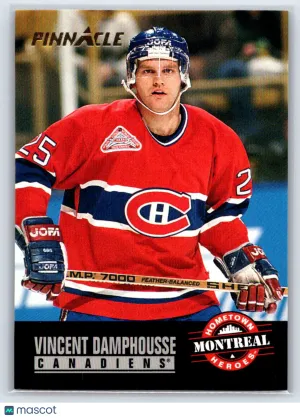 1993 Pinnacle Vincent Damphousse #232 Montreal Canadiens