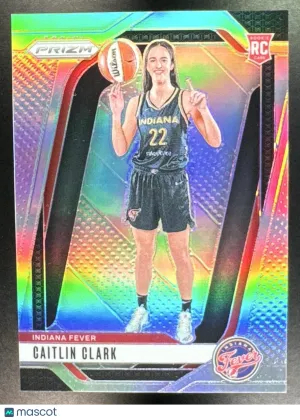 Caitlin Clark 2024 Panini Prizm WNBA Silver Prizm Parallel/Variety Rookie Base Set #145