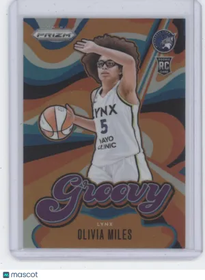 2026 Panini Prizm WNBA Olivia Miles #12 Groovy Purple /125 RC