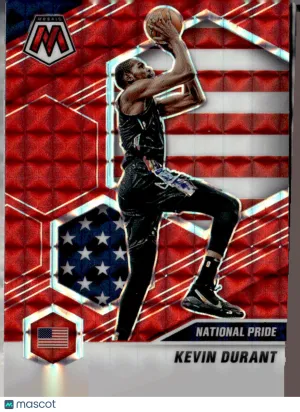 2021 Panini Mosaic Prizm Kevin Durant #248 National Pride Red
