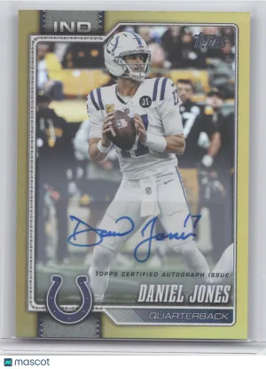 2026 Topps Daniel Jones #89 Autograph Gold 13/50