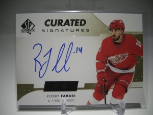2022-23 SP SP Curated Signatures 73/199 Robby Fabbri Auto