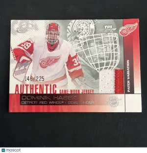 2002-03 Pacific Atomic Dominik Hasek #6 Patch Parallel/Variety Memorabilia Insert