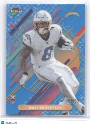 2025 Topps Finest Omarion Hampton #208 Blue RC 88/99