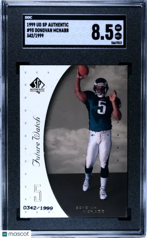 1999 Upper Deck SP Authentic Donovan Mcnabb /1999 Rookie #95 SGC 8.5 Philadelphia Eagles