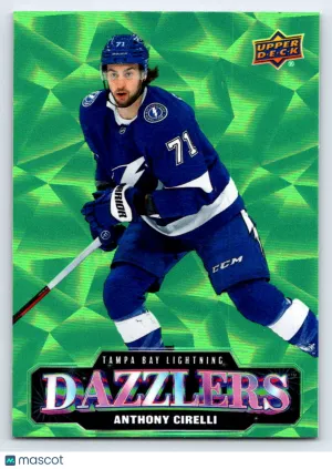 2026 Upper Deck Series 1 Hockey Dazzlers Anthony Cirelli #DZ-19 Green