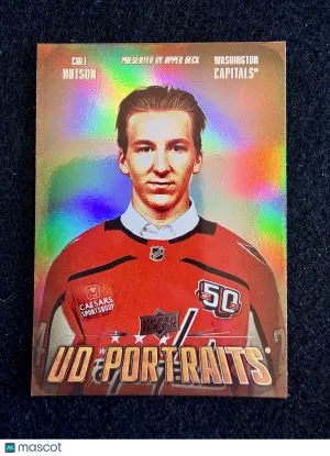 2026 Upper Deck Series 1 UD Portraits Cole Hutson #P-17 UD Portraits Rookie