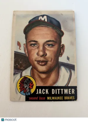 1953 Topps Jack Dittmer #212