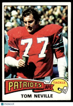 1975 Football Tom Neville #493