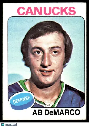 1975 Hockey Card AB DeMARCO #78