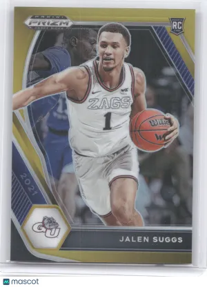 2021 Panini Prizm Draft Picks Jalen Suggs #3 Gold RC 04/10