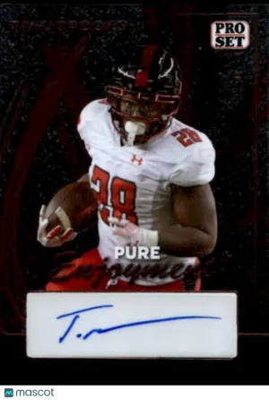 2024 Leaf Pro Set Pure Tahj Brooks Stardust Auto 1/6 Rookie #PE-TB1 Texas Tech