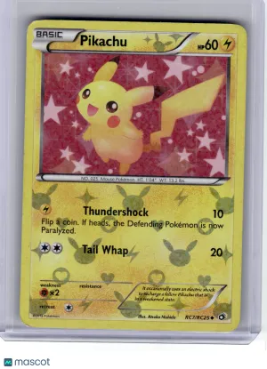 2013 Pokemon—Pikachu #RC7 Legendary Treasures: Radiant Collection—Uncommon Holo [Damage]