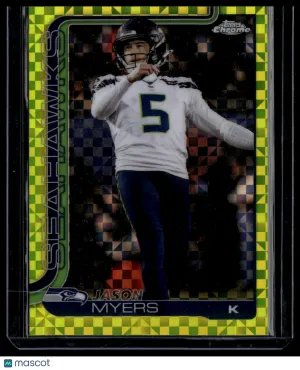2025 Topps Chrome Jason Myers #280 Yellow Checkerboard