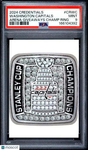 2024/25 Credentials ArenaChampionship Rings Washington Capitals #CRWC /100 PSA 9