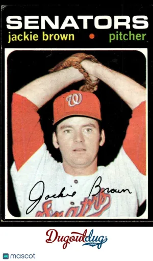 1971 Baseball Card Jackie Brown #591