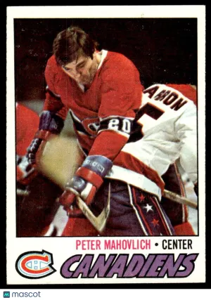 1977 Hockey Card Peter Mahovlich #205