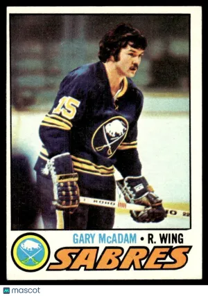 1977 Hockey Card Gary McAdam #253