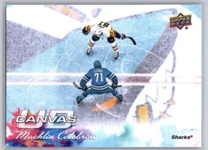 2026-27 Upper Deck Series 1 Macklin Celebrini UD Canvas Sharks #C-23