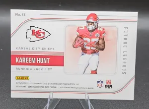2017 Panini Certified Cuts - Future Legends Memorabilia Kareem Hunt back