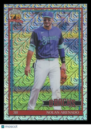 Nolan Arenado 2026 Topps Chrome 75th Anniversary 1991 Chrome Silver Pack Mojo #U91C-13 Arizona Diamondbacks