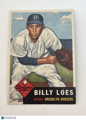 1953 Topps William Loes Billy Loes #174 EX-MINT
