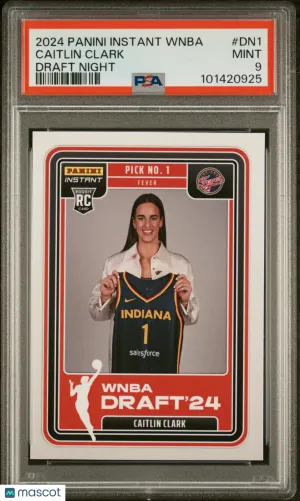 2024 Panini Instant WNBA Draft Night Caitlin Clark #DN1 PSA 9