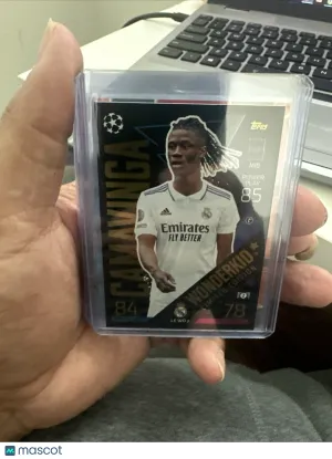 2022 Topps Match Attax Wonderkid Limited Edition LE WO 2 Eduardo Camavinga Real Madrid Soccer Card