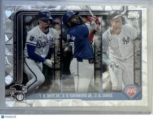 2025 Topps Series One Vladimir Guerrero Jr. Aaron Judge #345 Silver Crackle Foil