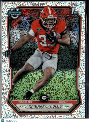 2026 Topps Bowman Chrome University Chauncey Bowens #BCP-49 Speckle Refractor 1st Bowman