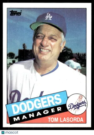 1985 Baseball Card Tom Lasorda #601