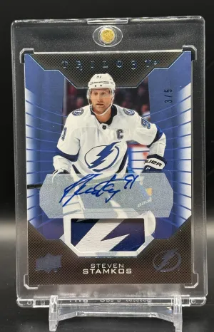 19–20 Trilogy Steven Stamkos Patch Auto 3/5