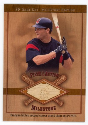2001 SP Game Russell Branyan Game-Used Bat #M-RB