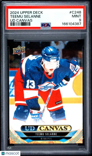 2024/25 Upper Deck UD Retired Canvas Teemu Selanne #C248 PSA 9