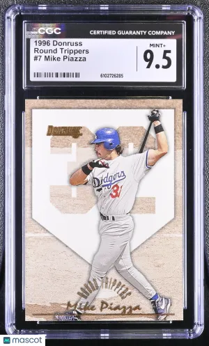 1996 Donruss Mike Piazza /5000 Round Trippers #7 CGC 9.5 Los Angeles Dodgers
