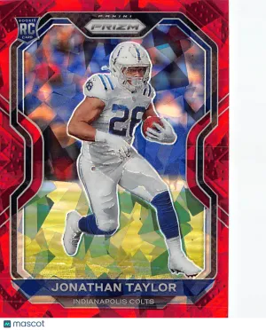 2020 Panini Prizm Football Jonathan Taylor Red Ice Rookie RC #332 Indianapolis Colts