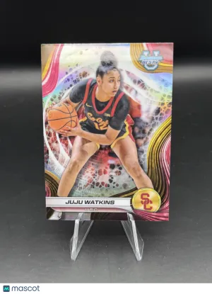 JuJu Watkins 2024 Bowman University Best #37 Refractor - USC Trojans