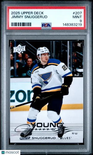 2025 Upper Deck Jimmy Snuggerud #207 PSA 9