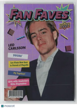2026-27 Upper Deck Series 1 Fan Faves Leo Carlsson #FF-11