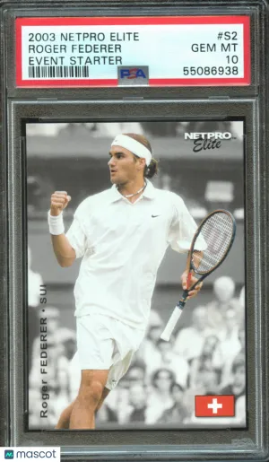 Roger Federer 2003 Netpro Elite Event Starter PSA 10