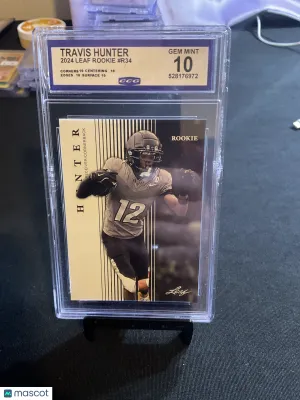 2024 Leaf Rookie Travis Hunter #R-34 CCG 10