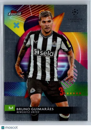 Bruno Guimarães 2024 Topps Finest UEFA Club Competitions #45 Soccer Card Newcastle United
