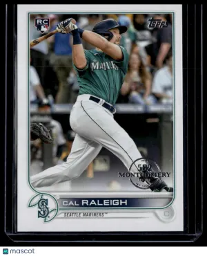 2022 Topps 582 Montgomery Club Cal Raleigh #277 Stamped Rookie