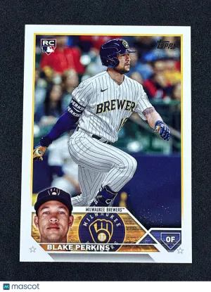 2023 Topps Update US242 Blake Perkins RC Milwaukee Brewers
