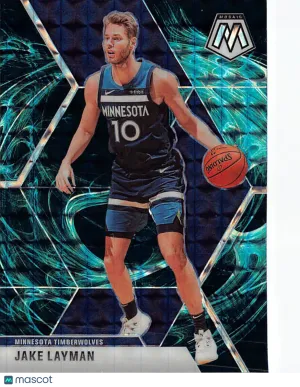 2019-20 Panini Mosaic Jake Layman Genesis #123 Minnesota Timberwolves