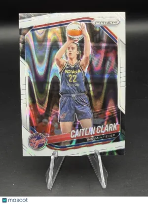 Caitlin Clark 2025 Prizm WNBA #22 White Seismic - Indiana Fever