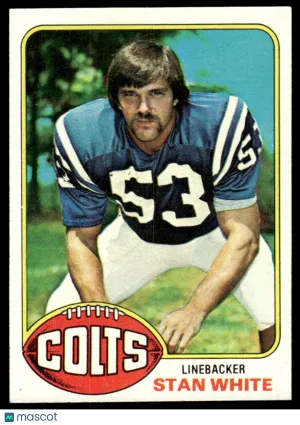 1976 Football Card Stan White #312